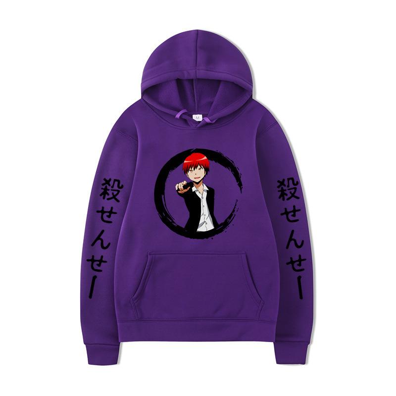 Japanese Anime Hoodies Print Fashion Sweatshirt Hip Hop Casual Unisex Autumn Winter Fleece Streetwear Tops