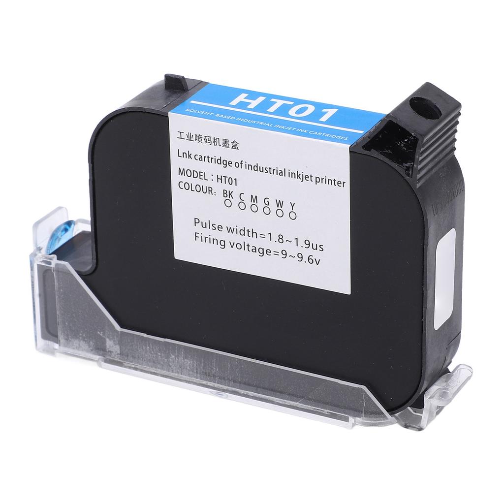 42ML Handheld Printer Ink Cartridge Rapid Drying Inkjet Printer Cartridge Replacement 12.7mm Black