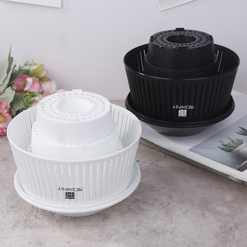 Meshpot Orchid Pots With Holes Flower Pot For Repotting Plastic Planter Indoor-Outdoor Plants Home Decorative Air Plant Pot