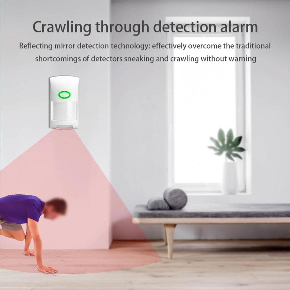 Compact Infrared Motion Sensor for Tuya Ecosystem 3V AAA Battery Powered 90g Lightweight Design 110 Degree View