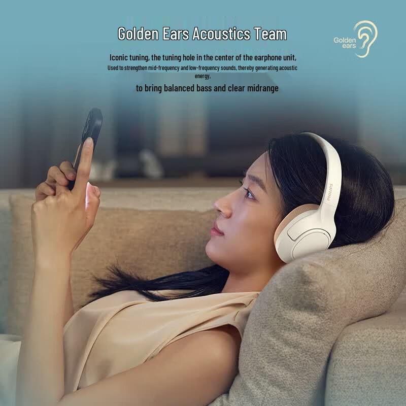 Philips TAH7508 Wireless Bluetooth Gaming Headset with Active Noise Cancellation