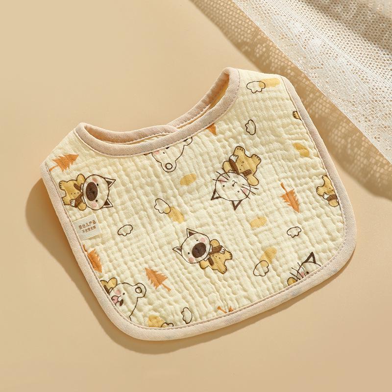 Baby Cotton Bib & Scarf Set - Infant Triangle Design