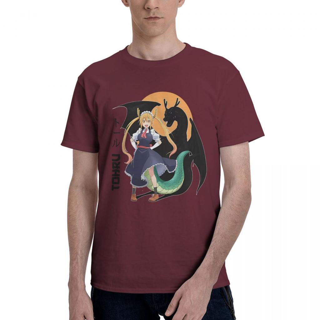 Dragon Maid Tohru Kobayashisan Chi No Maid Dragon 100 Cotton Casual Breathable Confortable TShirt Mens Clothing Brands Ma