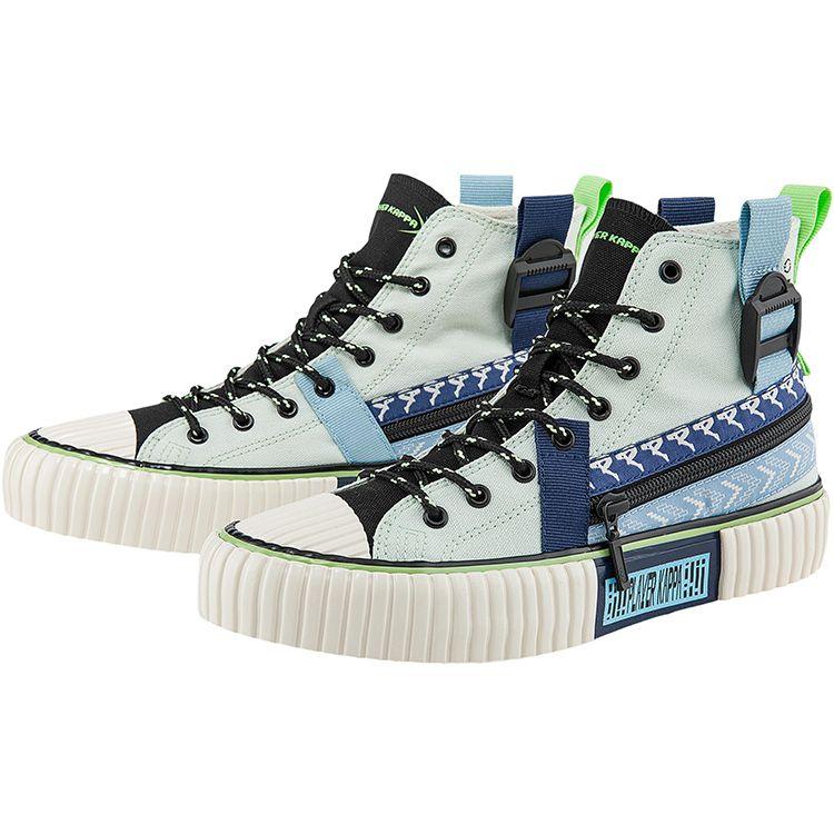 Kappa Player Electronic Music Logo Sports High-Top Canvas Shoes Unisex sneaker Wind-Sail-Blue K0BY5VS01D-8197