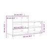 Shoe Rack Smoked Oak 102 x 36 x 60 cm Engineered Wood