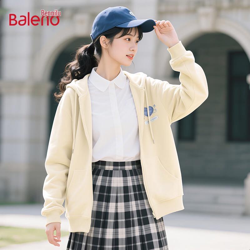 Baleno Women s Zipper Hooded Cardigan Sweatshirt M
