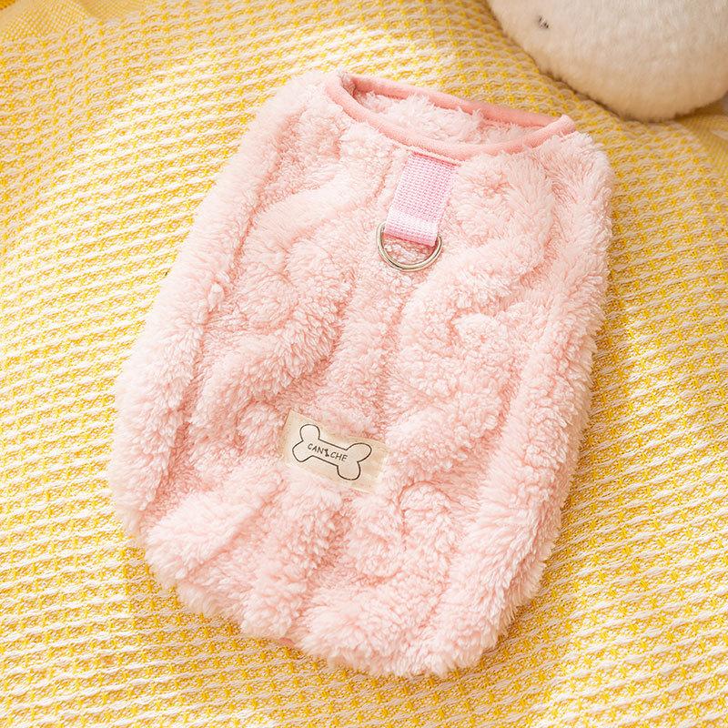 Cat clothes Autumn and winter adult kitten hairless cat warm two-legged fleece dog teddy than bear pet clothing