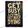 Retro Metal Signs Humorous Quotes Wall Art Home Decor Tin Plaques Office Bar Cafe Decoration
