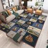 Sailing Lighthouse Carpet Grid Puzzle Ocean Series Living Room Bedroom Decoration Floor Mat Creative Entrance Door Mat