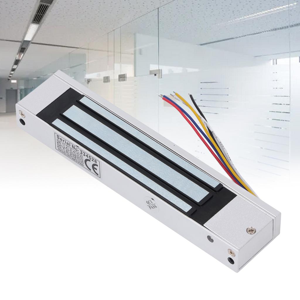 Electric Magnetic Lock 180KG 350lbs DC 12V NC Mode Five Wire Electromagnet Lock for Single Door Access Control System