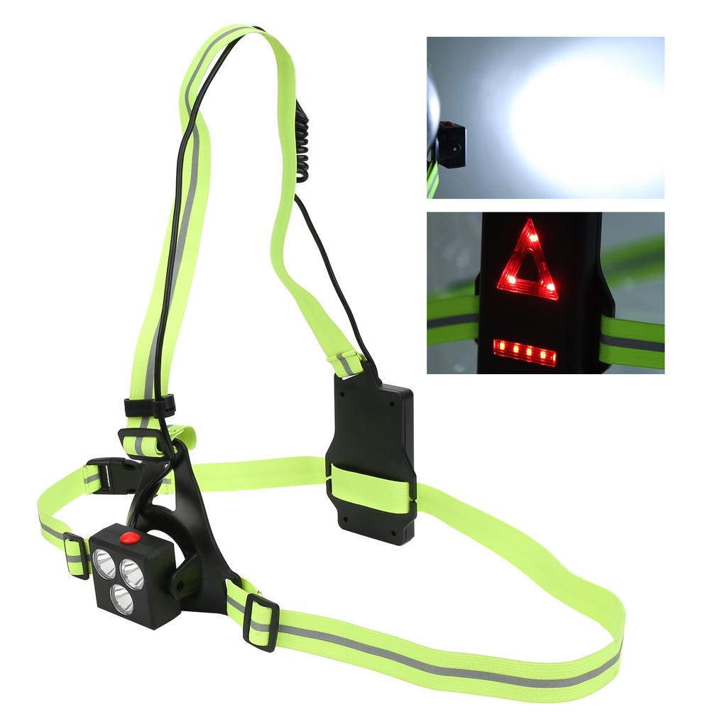 Nachtlauflicht USB Wiederaufladbare Brustwarnlampe LED Jogging Sicherheitslicht