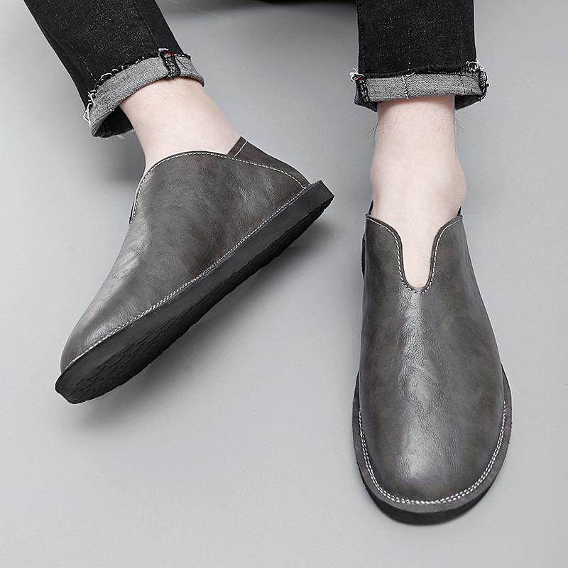 Fashion Men's Suede Lightweight Loafers Casual Men's Slip-On Shoes Comfortable Men's Driving Flat 2025 New Luxury Brand Male Dress Shoes