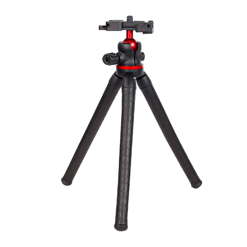 2025 New Flexible Octopus Tripod 2in1 Design Tripod With Phone Holder Side Cold Shoe 1/4'' Screw for Phone Camera DSLR