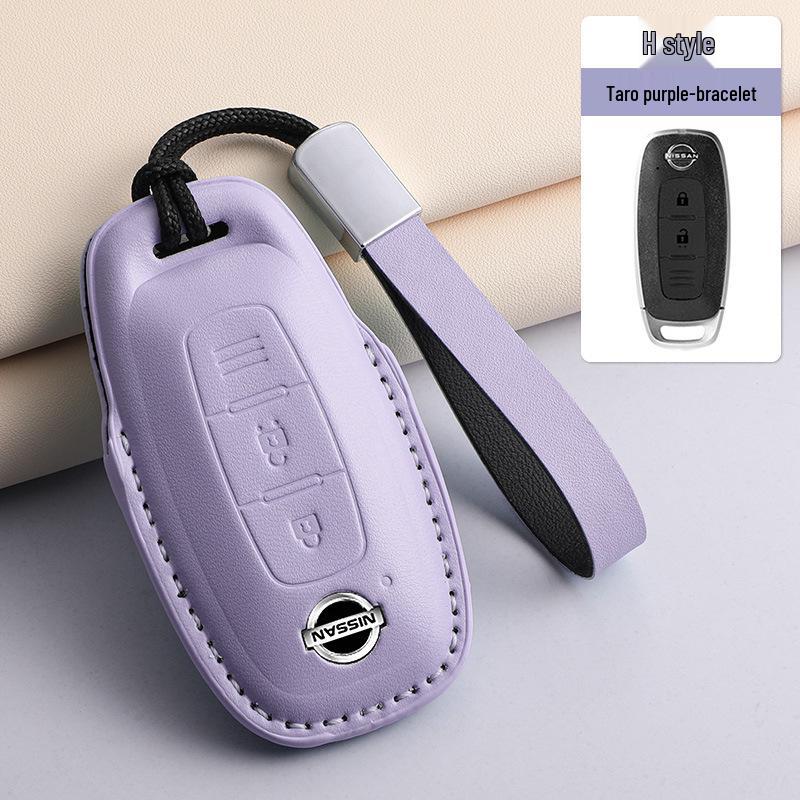 PU Key Case for 2023 Nissan Altima, 14th Gen Sylphy, Qashqai, X-Trail, Kicks, Murano, Tiida – Available in 3 Colors.