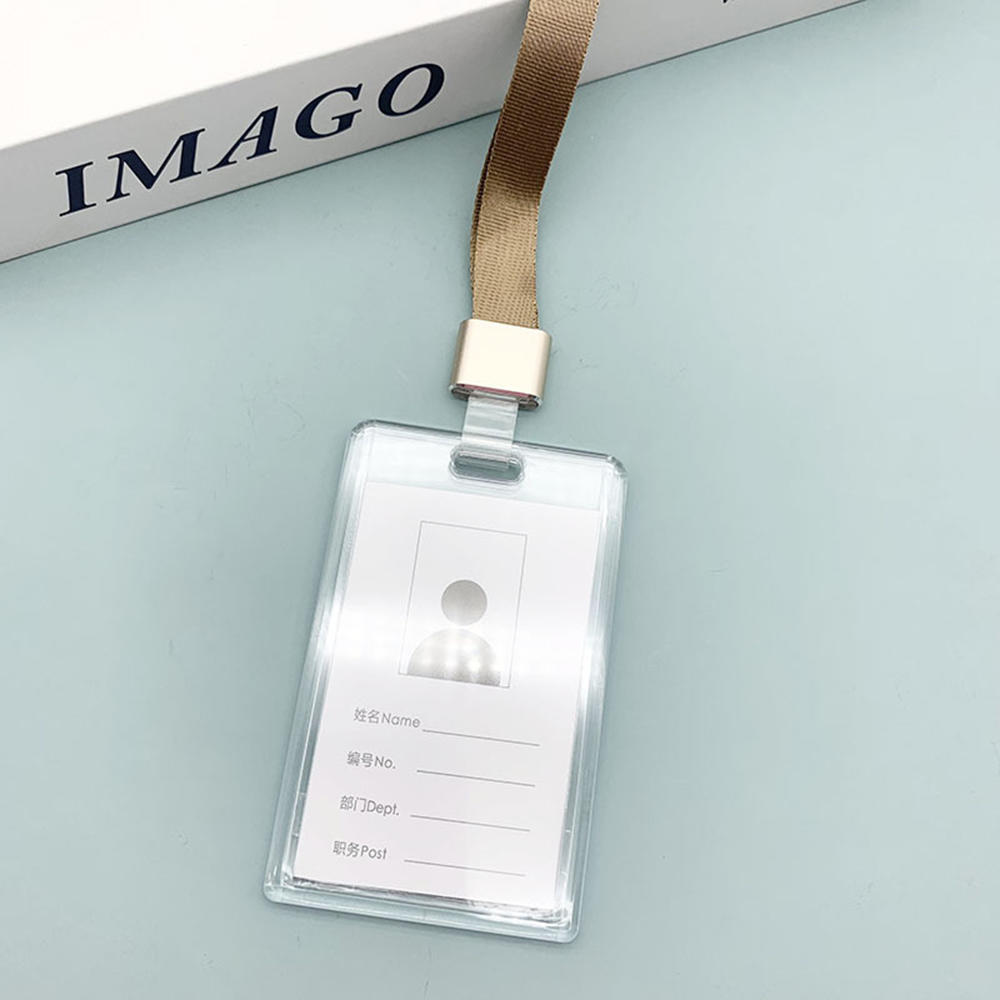 Simple Student Kids Lanyard Card Holder Slim Wallet Boys Pu Id Certificate Bus Door Credit Card Bag for Girls Zipper Coin Purses