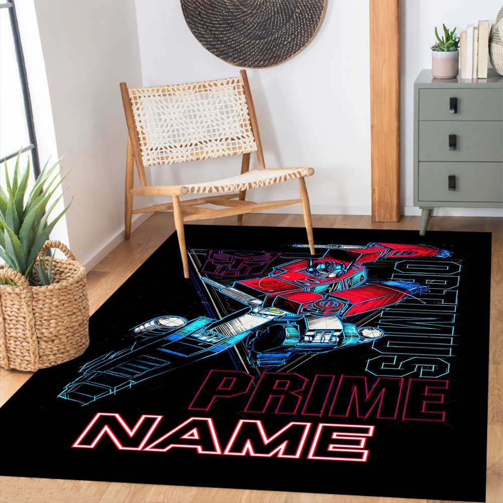 Transformers Fans (14) Customize your name rug, office chair cushion, home bedroom living room gift.