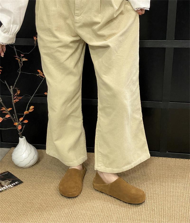 25 autumn and winter new soft leather matte acne shoes casual Boken shoes casual comfortable lazy versatile