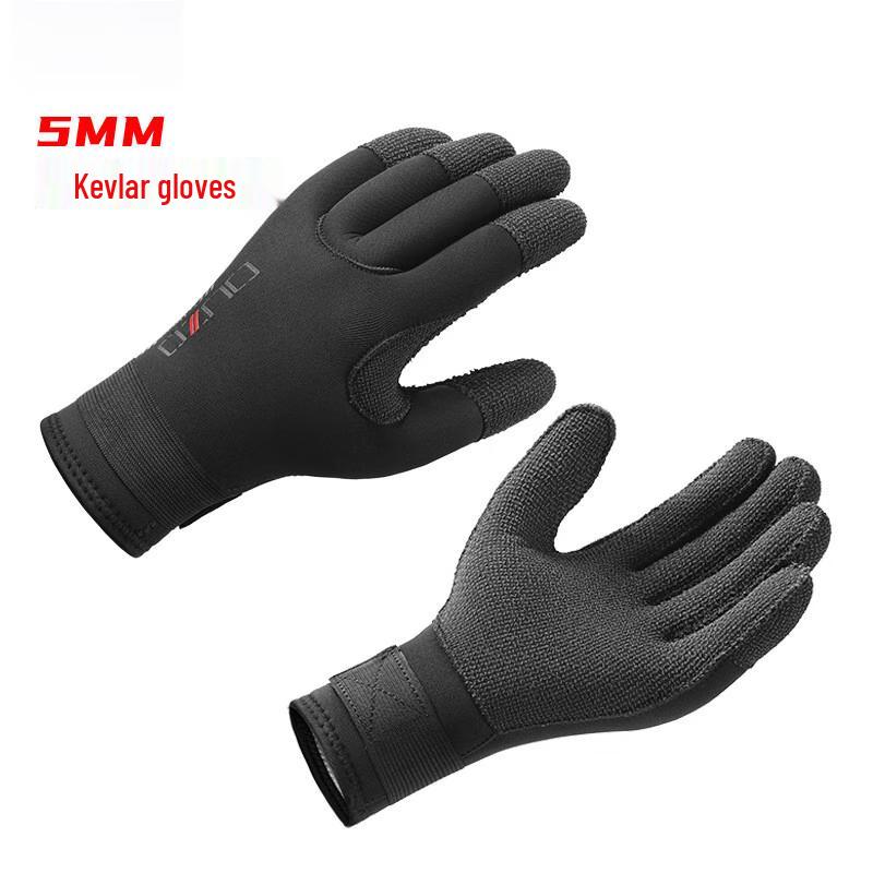 WEZHO 5mm Thickened Kevlar Diving Gloves