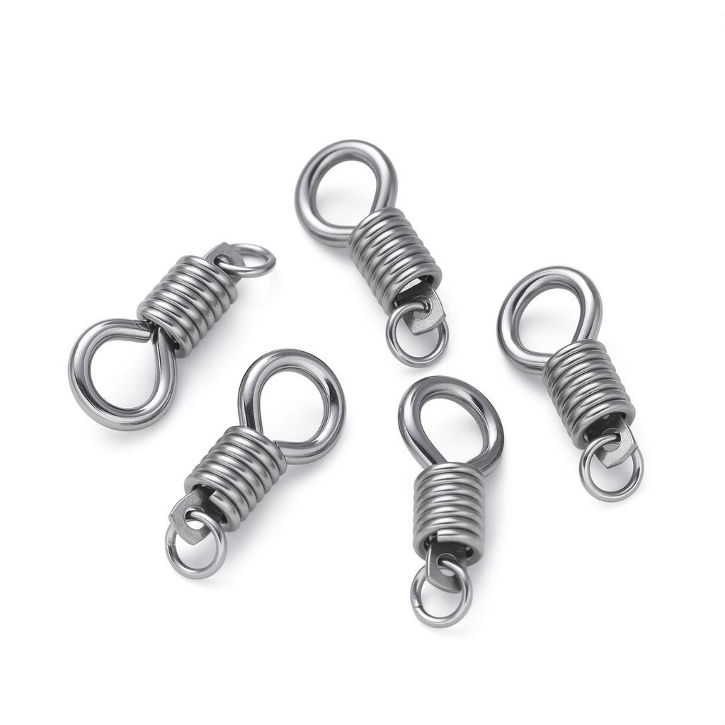 1Pcs/Lot 304 Stainless Steel Metal Spring Ring Buckle Clasps for Handmade DIY Jewelry Necklace Bracelet Making Accessories