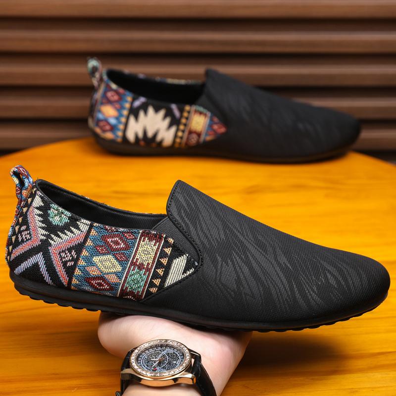 Fashion Fashion Leather Men Casual Outdoor Breathable Walking Lightweight Mens Loafers Lazy Shoes Driving Sneakers