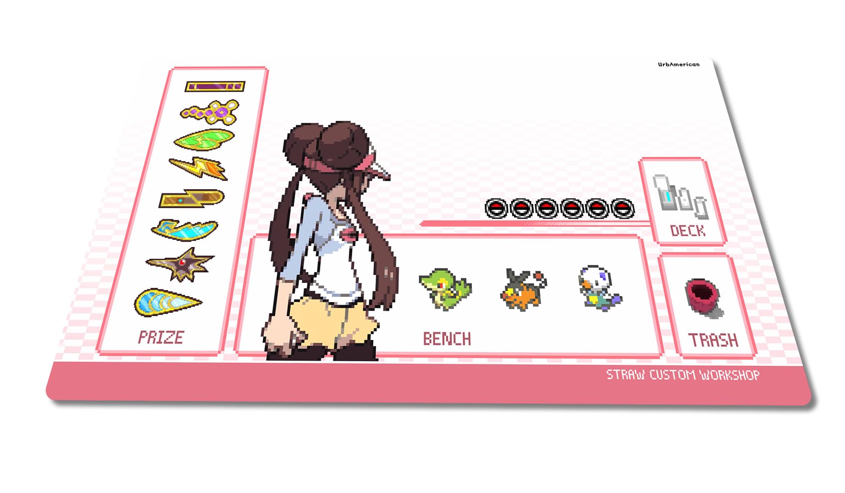 

Игровой коврик с полной прошивкой Резиновый игровой коврик для одного человека Эксклюзив для битв TCG Высококачественный игровой коврик Pokemon с водонепроницаемой сумкой для хранения Карточная игра