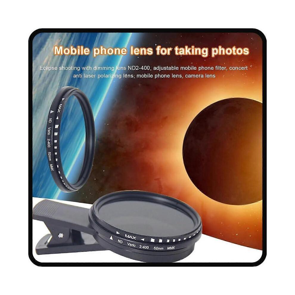 Solar Eclipse Camera Lens Filter, Solar Eclipse Phone Filter, Solar Filter for Smartphone, Universal Solar Eclipse Phone Camera Filter with Clip, Simp