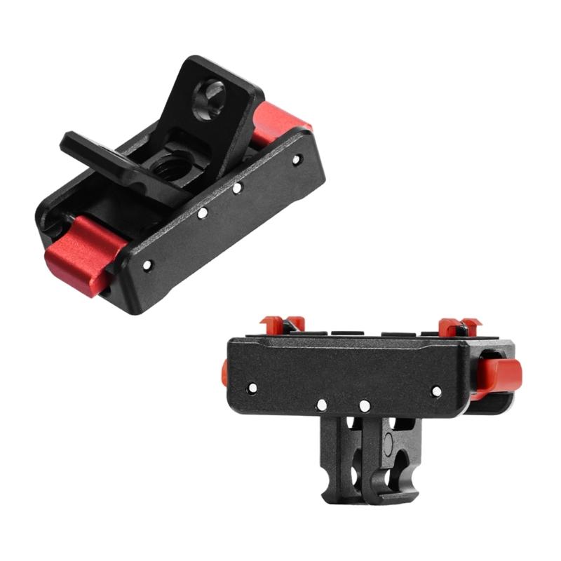 Magnetic Mounting Bracket For 1/4 Tripods Accessories Aluminum Construction Foldable Quick Detach