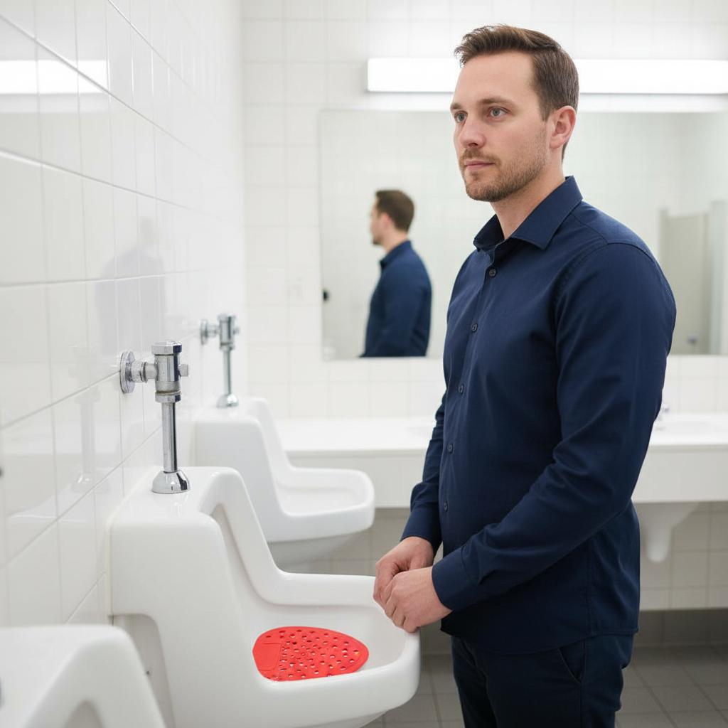 Passt für die meisten Urinal-Bildschirme Deodorant Spritzschutz-Design Weiche Spritzschutz-Urinalmatten Geruchsverbesserer für Restaurant Büro Schule