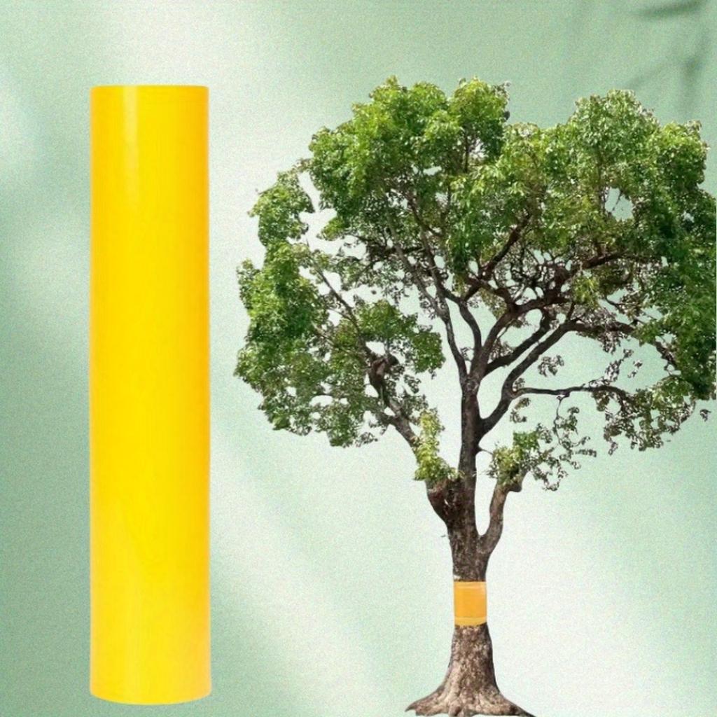Yellow Self-adhesive Insect Barrier Tape, Suitable For And Trees