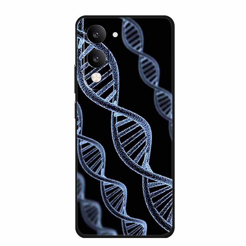 For Vivo Y29T Y29s Case Y 29 T S Coque Flowers Black Silicone Soft Back Cover For Vivo Y19s GT 5G iQOO Z10 Lite Phone Case Funda