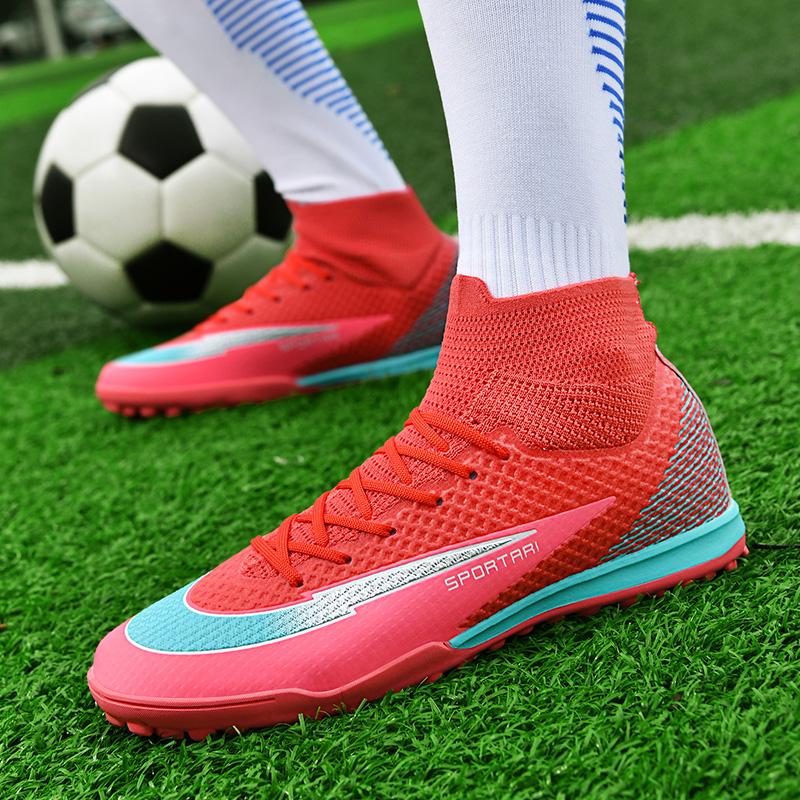 Men TF Football Boots Sneakers Indoor Comfortable High Quality Training Male Football Shoes Non Slip Sport Football Shoes Match