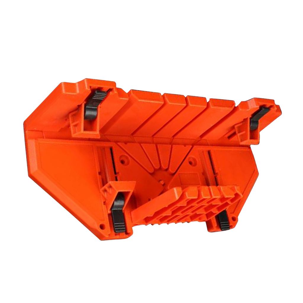 14 inch Mitre Box with Movable and Non slip Jaw for Back Saw Slot Angles 45 22.5 90 Degrees Cuts Sawing and Clamping
