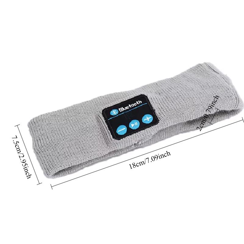 Men & Women Sleeping Headphones, Bluetooth Wireless Music Sport Headband with Soft Eye Mask and Mic