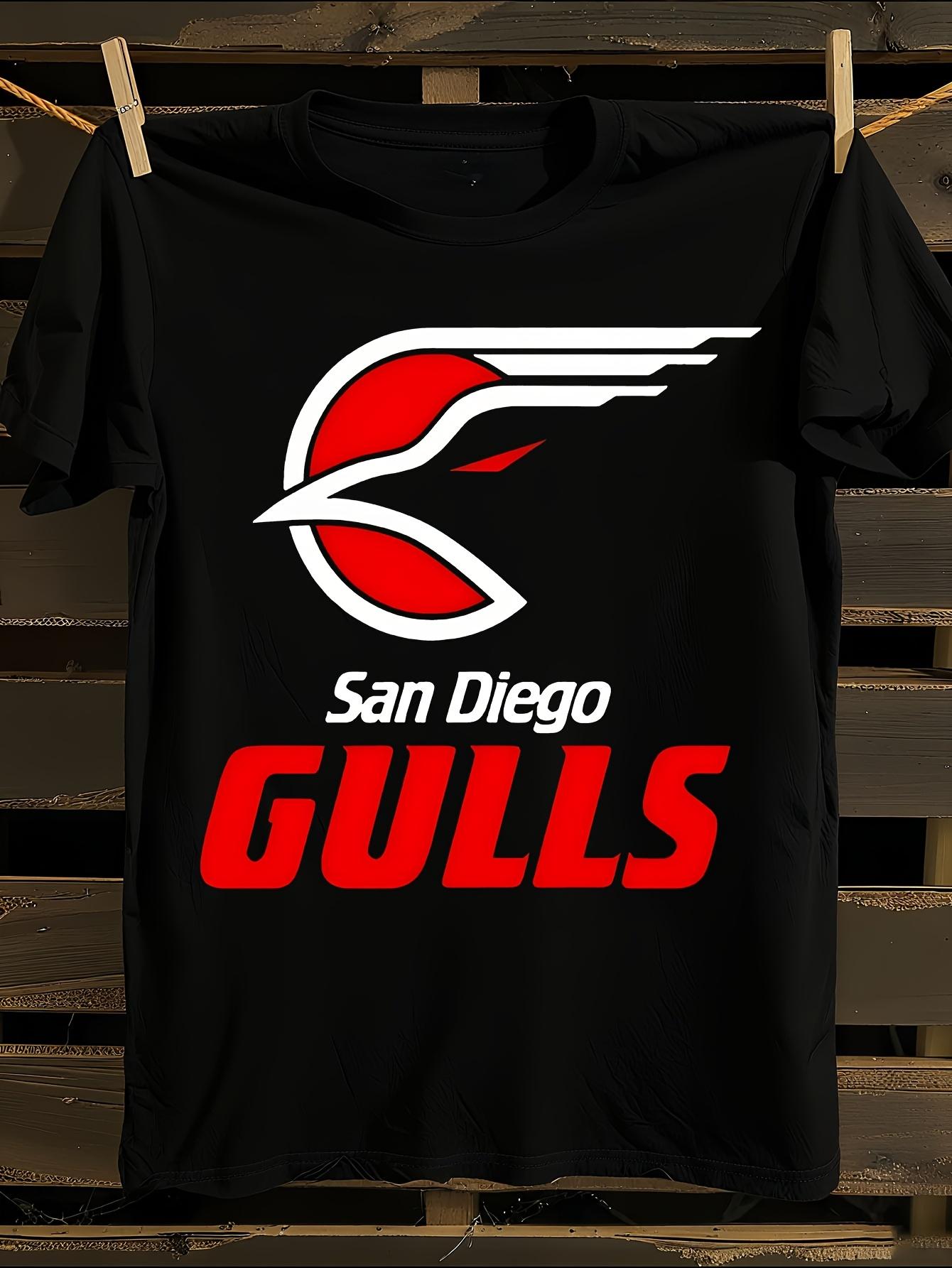 San Diego Gulls WHL Hockey Logo T-shirt L