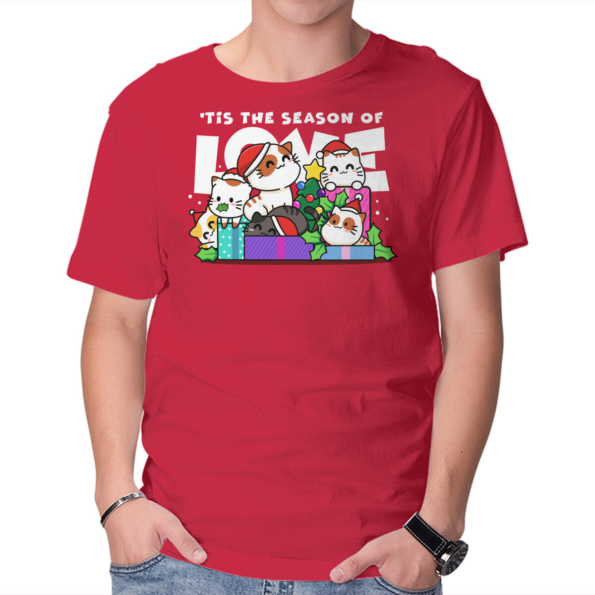 Unisex Crew Neck T-Shirt Season Of Love Graphic Short Sleeve Casual Tee XL
