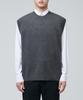 Musinsa Standard Lambswool Crew Neck Knit Vest [Medium Grey]