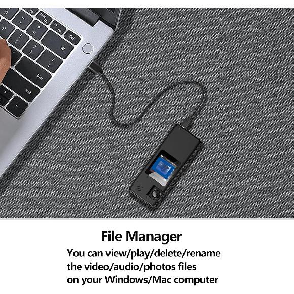 A32 128GB Tělová kamera, Přenosná tělová kamera s otočným objektivem o 180° a detekcí pohybu, 1080P videokamera s nahráváním zvuku a videa pro venkovní použití