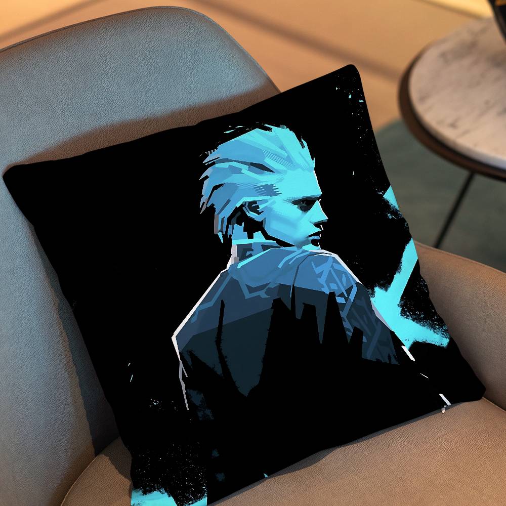 Dante Devil Game May Cry Dmc Vergil Pillow Case Office Cushions Suitable For Sofa Car Bedroom Decorative Cushion Cover