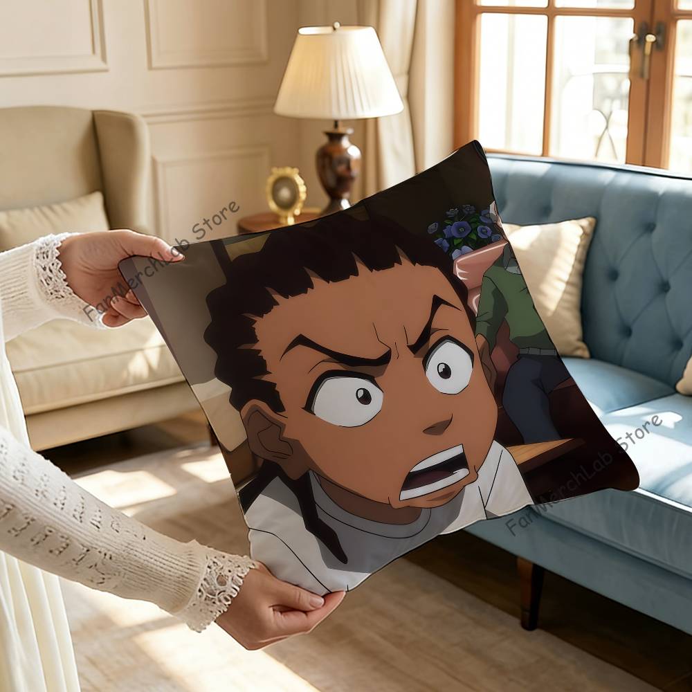 The BBoondocks Cartoon Pillow Case Ultra Soft Skin Friendly Fabric Cloud Like Comfort  Concealed Zipper
