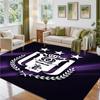 Anderlecht FC Design Crystal Velvet Rug Soft Decorative Mat for Bedroom Entrance