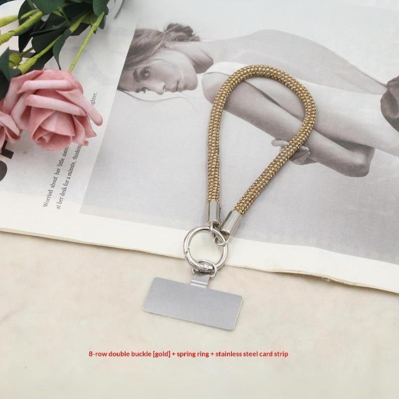 Luxury Glitter  Phone Lanyard Bright Bling Bling Phone Wrist Straps Anti-Lost Wrist Rope Phone Accessories