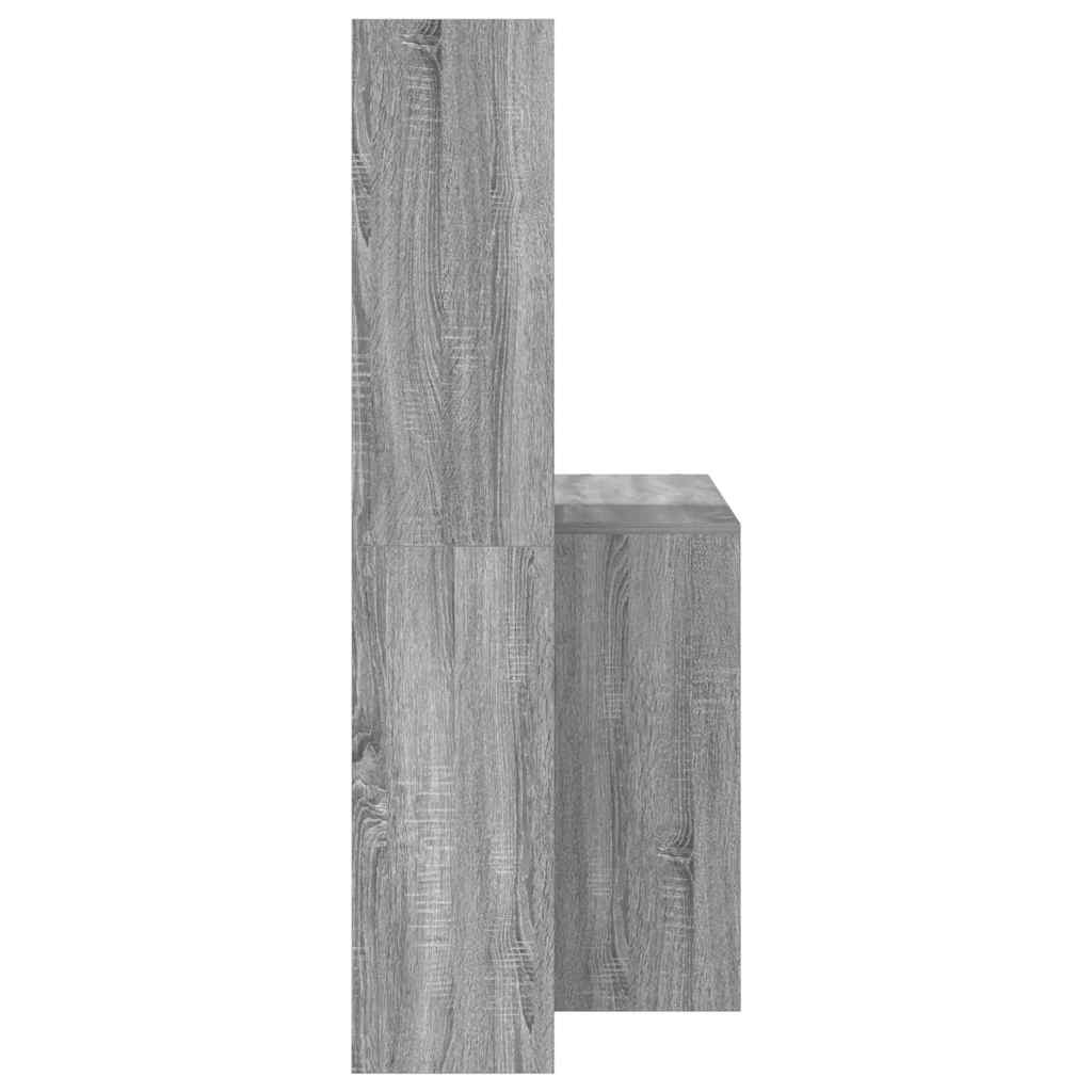 Desk Grey Sonoma 138.5 x 55 x 143 cm Particleboard