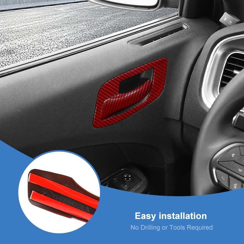  ABS Interior Door Handle Decoration Protective Cover Sticker Fit For Dodge Charger For 300C 2011 Up Exterior Accessories