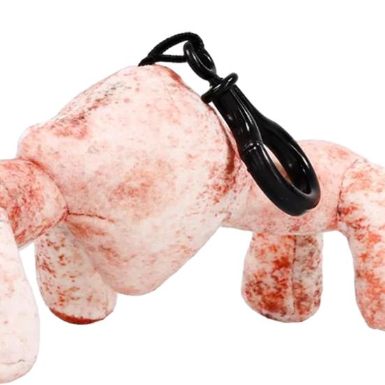 Cute Figurine Plush Keychain with Clip Soft Stuffed Animal Pendant for Bags Backpacks Wallets Keys Car Decor Adorable Gift for Kids Teens