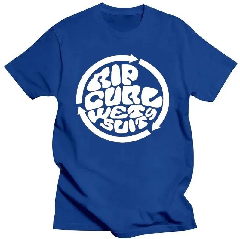 Men's 100% Cotton Summer Loose-fit Casual Round-neck Printed Sports Crew-neck Short-sleeve T-shirt