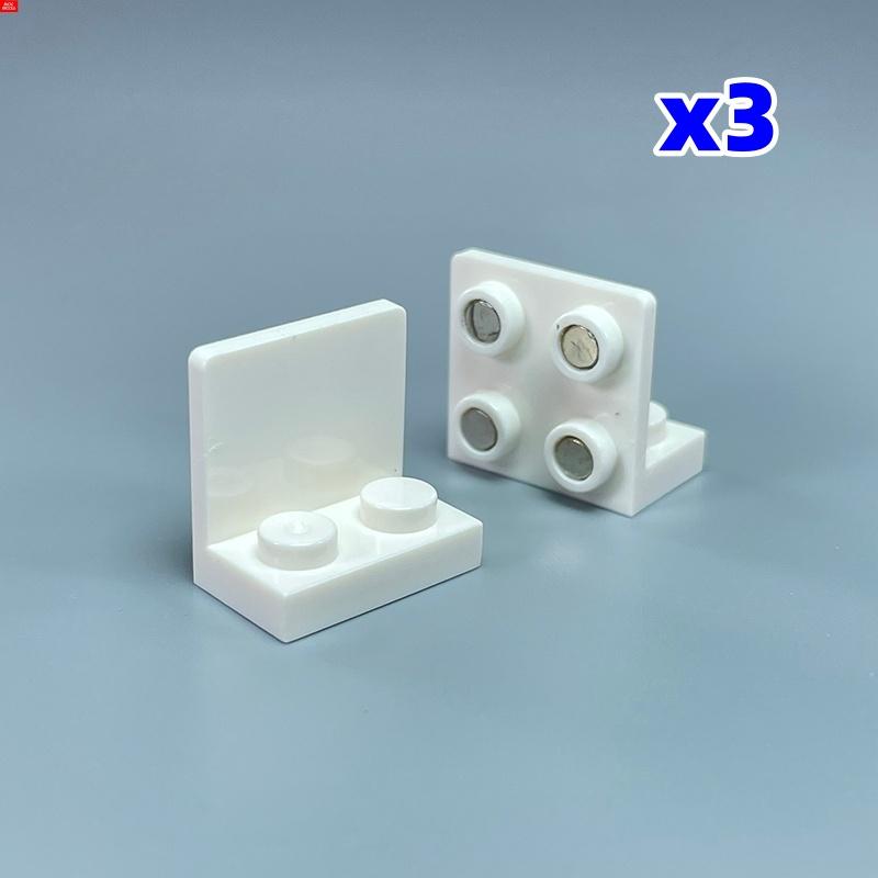 MOC Bricks Fridge Refrigerator Magnetic Brick 2x4 1x2-2x2 Sticker Educational Building Blocks Toys For Children Xmas Gifts
