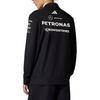 adidas X Mercedes-Amg Petronas F1 Team Ss25 Zip Maglietta alla Moda Versatile Confortevole a Maniche Lunghe con Mezza Zip Uomo Top Nera JV5745