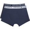 Emporio Armani Letter Print Mid-Rise Boxer Briefs 2-Pack Men underwear Blue 111769-3F720-70835