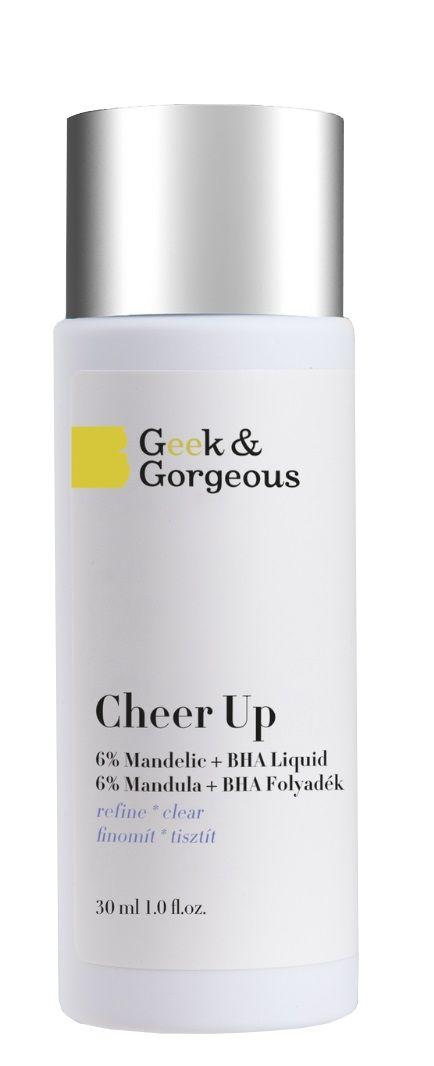 

Geek & Gorgeous Cheer Up 30 ml - Tonik kwasowy do twarzy 6% kwas migdałowy + BHA