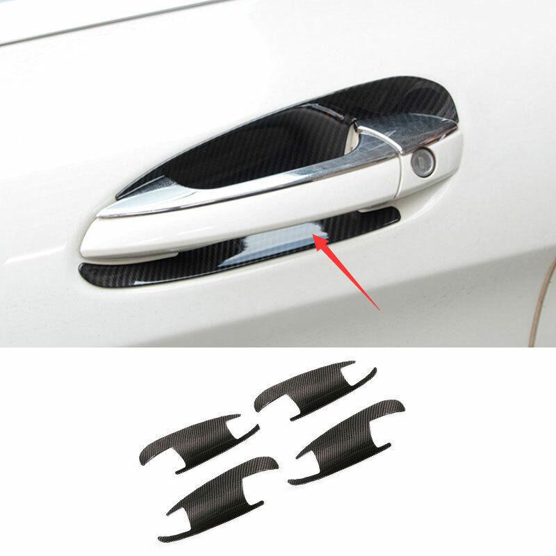 For 2009-15 Mercedes-Benz GLK ABS Carbon Fiber Outside Door Bowl Cup Cover Trim